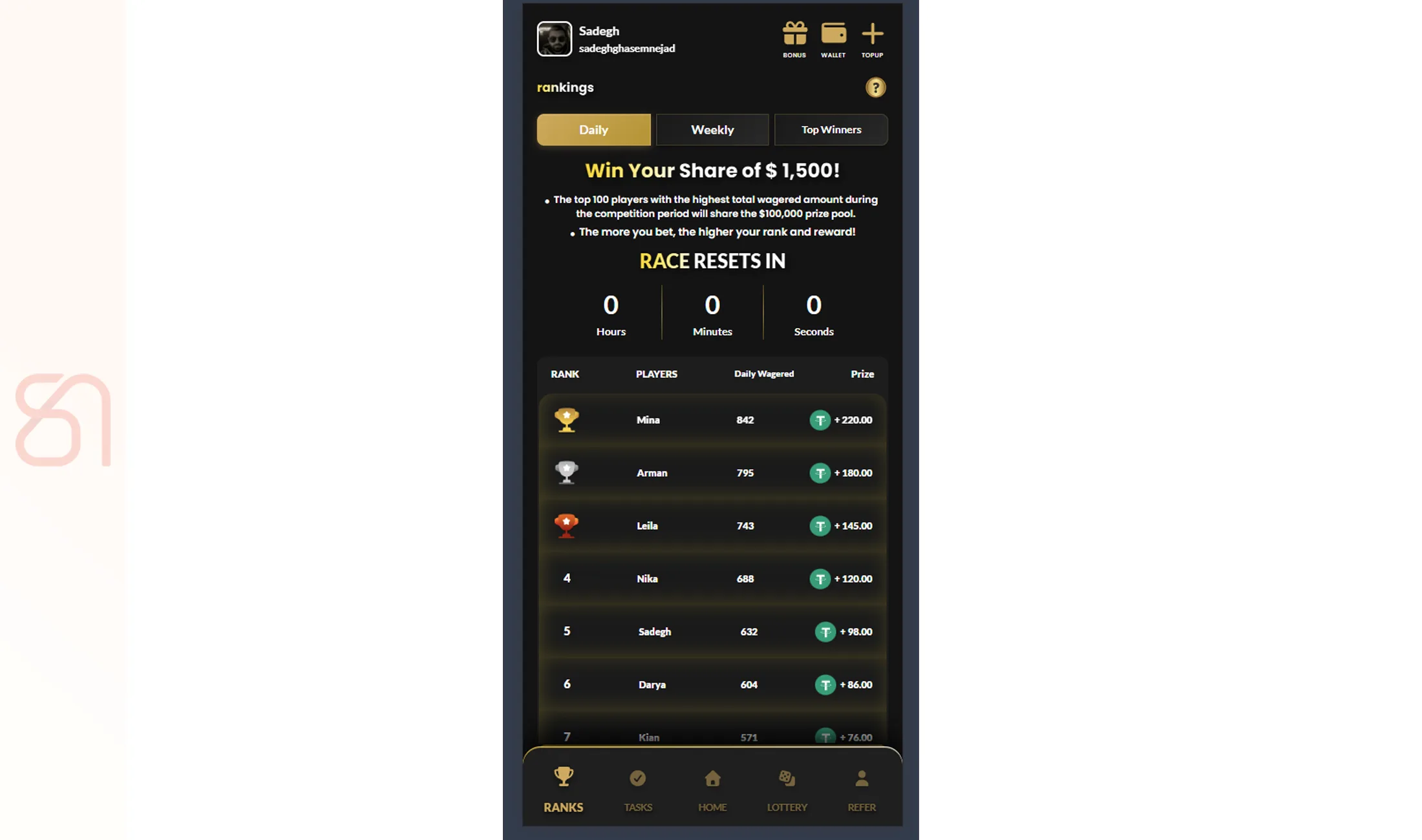 FashionTV Telegram Mini App screenshot
